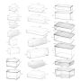 Pet Acrylic Rectangular Storage Box With Lid