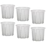 Clear Low Profile Plastic Orchid aroid Pots Set Of 6 Choose Your Size
