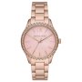 Pink Dial Rose Gold Quartz Women's Watch - MK6848