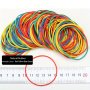 100PCS High Elasticity Synthetic Rubber Bands - Ageing Resistance Low Defect Rate For Office Home Storage & Manual Sorting