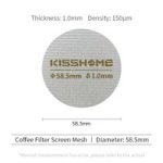 Coffee Accessories Puck Screen Reusable Heat Resistant 58.5MM 1.0MM