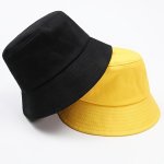 Solid Color Bucket Hat Men's And Women's Versatile Trendy Hip Hop Basin Hat Spring Summer Flat Top Fashion Sun Protection Sunsha