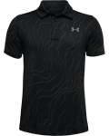 Boys' Ua Playoff Polo Short Sleeve Shirt - BLACK-001 Yxs