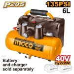 Ingco P20S 40V Cordless Air Compressor 6L - 9 Bar Solo Unit CACLI2003