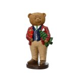 Polyresin Bear Holding A Tree 17.5X14X34.5CM