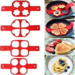 1PC Egg Pancake Ring Nonstick Pancake Maker Mold Silicone Egg Cooker Suitable For Kitchen Baking