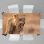 Growling Lion Panthera Leo By Fanie Heymans Rectangle Tablecloth