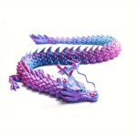 30.48CM 3D Print All-in-one Shape Chinese Dragon Full-body Joints Can Be Freely Activated Can Be Shaped Anywhere Creative Collec