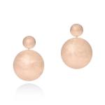 Orb Round Drops - 18KT Rose Gold Vermeil