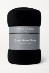 Pierre Cardin Classic Woven XL Luxury Throw 180CM X 200CM