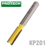 PRO-TECH Straight Bit 1 4' 6.35mm X 3 4' 19mm Two Flute 1 4' Shank