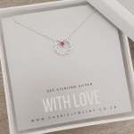Charlainey 925 Sterling Silver Cz Infinity Circle Necklace 45CM Chain
