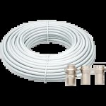 Volkano 20M Coax Tv Cable And 2X F Connector & Barrel Joiner