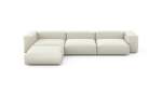Four Module Chaise Sofa - Linen - Platinum - 377CM X 241CM