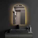 Yelena Crescent Frameless LED Mirror