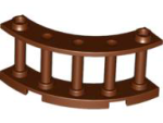 Parts Fence 4 X 4 X 2 Quarter Round Spindled With 2 Studs 30056 - Reddish Brown