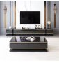Asher Nova Tv And Coffee Table Set Black
