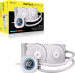 "nautilus 240 Rs Lcd Liquid Cpu Cooler 2.1"" Ips Lcd Screen RS120 Fans 240 Mm Radiator Lga 1851 1700 Amd AM5 AM4