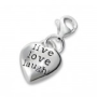 C9-C9846 - 925 Sterling Silver Live Love Laugh Dangle Charm