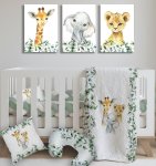 Cot Duvet Bedding Safari: Pennygum Safari Wild Animals