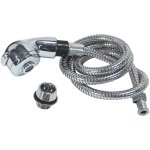 Hand Shower With Flexi-pipe & Basin Collar Dual Spray Chrome 1.2M