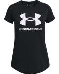 Girls' Ua Sportstyle Graphic Short Sleeve - Black Ymd