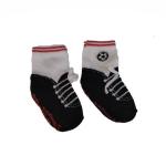 Socks For Boys 6-12 Months - Black Soccer Ball Boot