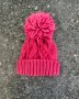 Mothercare Pink Knitted Bobble Beanie 6/12M