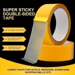 Extra-strength Waterproof Double-sided Tape - Transparent Removable Adhesive For Walls Glass Fabric Wood & Metal