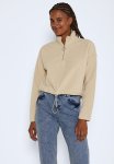 Misser Long Sleeve Cropped New Fleece - Irish Cream