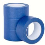 3 Rolls Dark Blue Red Dark Green Painter's Tape Multi-surface Masking Tape 0.59-0.98 Inch X 13 Meters Painting And Decorating Su