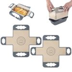 2 Pcs Silicone Bread Loaf Pan Liners Reusable Food-grade Silicone Bread Baking Mat Non-stick & Heat Resistant Loaf Pan Lifters S