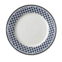 Galateo - Blue Check Dinner Plate Set Of 4