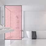 Duo Pink Purple Frosted Shower Vinyl Panel Sticker