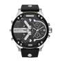 Diesel DZ7313 Mr. Daddy 2.0 Silver Black Leather Watch - 57MM