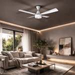 Maxima White 3-BLADE Aluminium Ceiling Fan 120CM