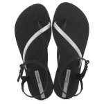 Ladies Elegant Sandal Black Silver - 5