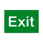 Parrot Products Exit Symbolic Sign Printed On White Acp 150 X 300MM