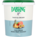 Thick & Creamy Mixed Fruit Full Cream Yoghurt 1KG