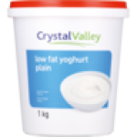Crystal Valley Low Fat Plain Yoghurt 1KG