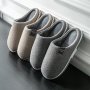 Men's Soft Plush Cozy House Slippers Lightweight Breathable Anti-skid Slip-on Shoes With Fuzzy Lining For Indoor Walking Autumn And Winter