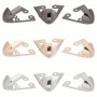 1pair Protective Metal Shoe Toe Caps Three Colors For Choice Anti-Kick Concealment Decorative Cover For High Heels Durable Fashion Accessory