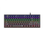 T-dagger Bali Rainbow BACKLIT|150CM CABLE|10-KEYLESS Short Body Design|mechanical Keyboard – Black