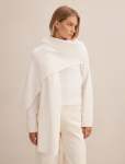 Melody Scarf Detail Sweater - XL Cream