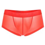 Jockmail Thin Transparent Ice Silk Boxer Shorts Orange