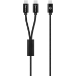 Amplify Linked Series Usb-c To 2X Usb-c Braided Cable 1.2M - Black