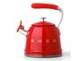 Smeg Whistling Stovetop Kettle 2.3L Red