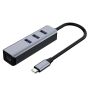 4 In 1 USB 3.0 Hub With 1000MBPS RJ45 Gigabit Ethernet Adapter
