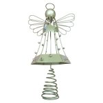 Metal Angel Tree Topper Christmas Decoration Gold 30CM