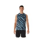 ASICS Men's Wild Camo Ss Top - Azure performance Black - XS